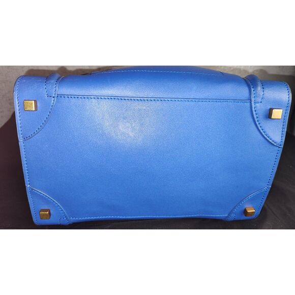 Celine Phantom Blue Leather Tote Bag READ DESCRIPTION - Picture 7 of 16